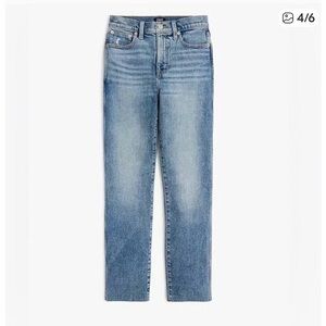 NWT J. Crew Women's Straight Leg classic vintage all day stretch Blue Jeans